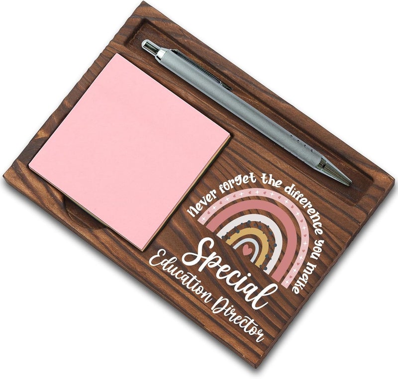SunyJone Special Education Director Gifts, Thank You Appreciation Gifts for Sped Director Week Graduation Birthday Christmas Office Desk Self-Stick Note Pad Holders SBB44 - Image 1